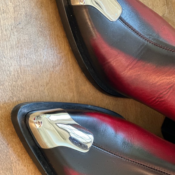 Alexander McQueen Punk Boot (Women) Red/silver - Picture 6 of 14